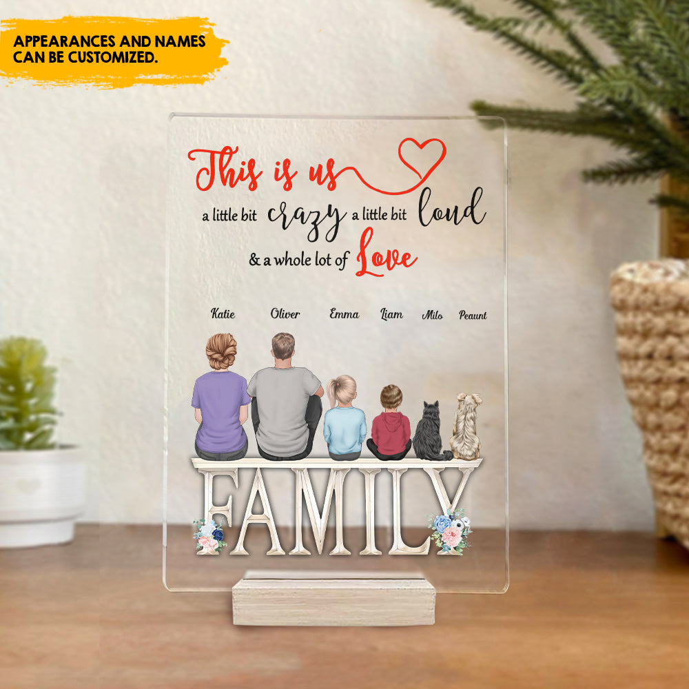 This Is Us A Little Bit Personalized Acrylic Plaque