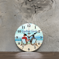 Thumbnail for Personalized You & Me We Got This Couple Wooden Clock, Anniversary Gift For Couple