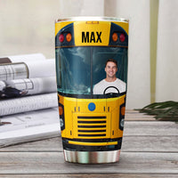 Thumbnail for Custom Photo Bus Driver Tumbler, Gift For Bus Driver