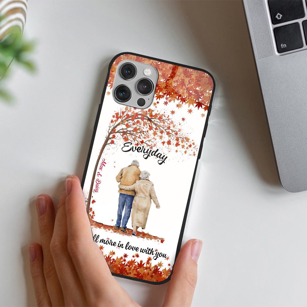 God Knew My Heart Needed You Personalized Old Couple Glass Phone Case Dung-Yen