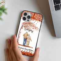 Thumbnail for God Knew My Heart Needed You Personalized Old Couple Glass Phone Case Dung-Yen