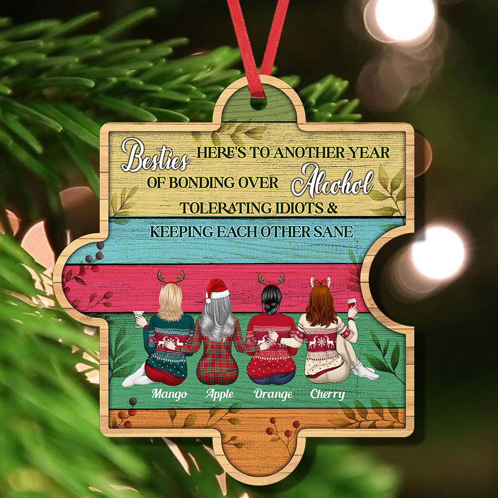 Personalized You Are My Missing Piece Besties Friends, Customized Holiday Ornament CHI-YEN