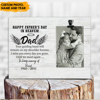 Thumbnail for Happy Father's day in heaven - Personalized Photo clip frame