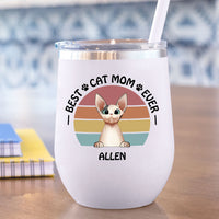 Thumbnail for Best Cat Mom Ever 12oz Tumbler, Gift For Cat Mom - Jonxifon