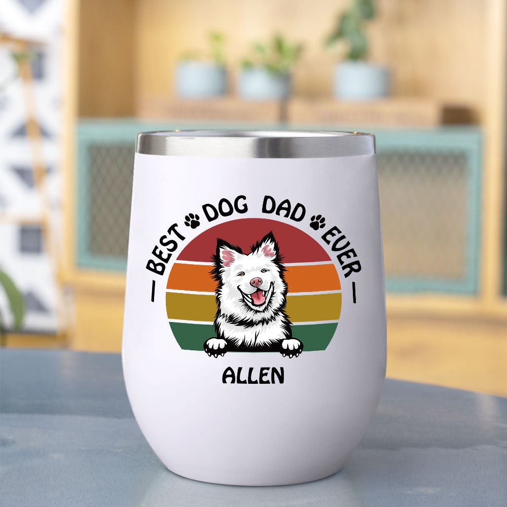 Best Dog Dad Ever 12oz Tumbler, Gift For Dog Lovers - Jonxifon