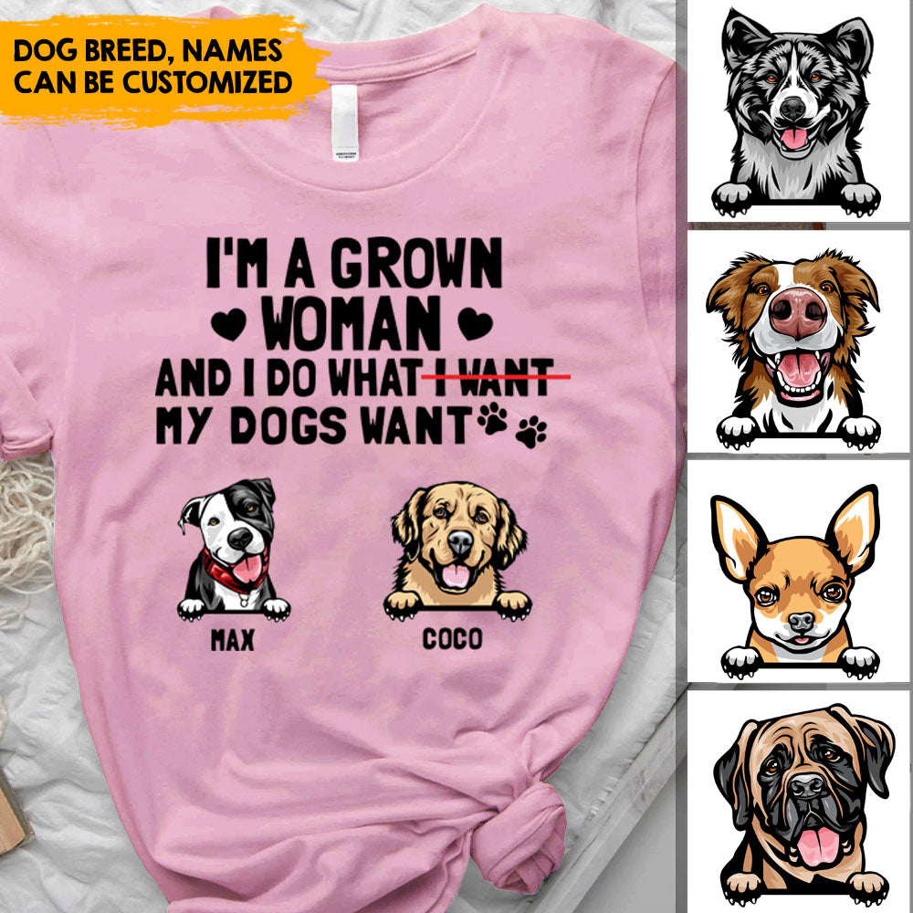 I do what my dog wants Personalized T-shirt