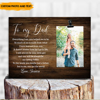 Thumbnail for Everything I am, you helped me to be - Personalized Photo clip frame