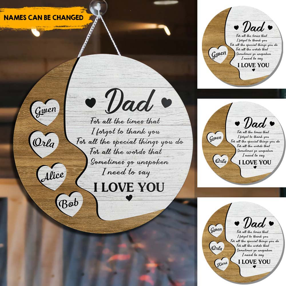 For all the times - Personalized Wood Sign