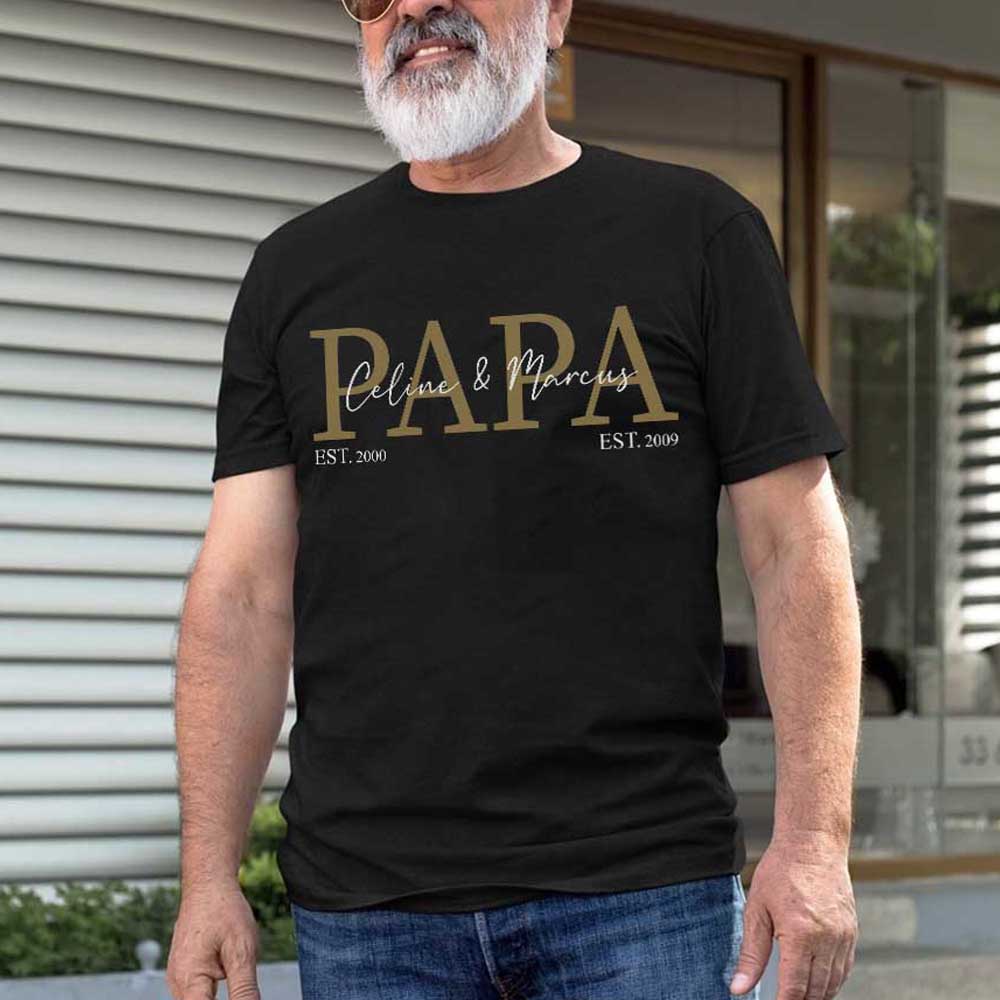 Papa - Personalized T-shirt