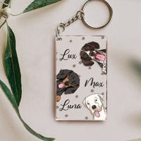 Thumbnail for Personalized Cat Dog Acrylic Keychain, Gift For Pet Lovers