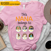 Thumbnail for This Grandma Belongs To Personalized Shirt Custom Kid Name Photo Gift