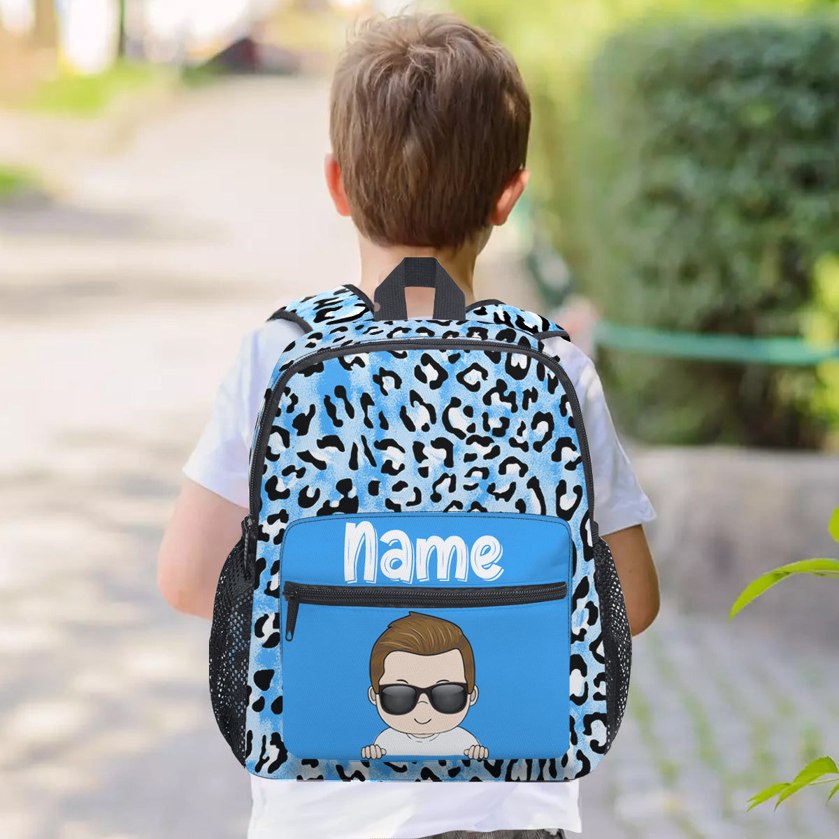 Custom Cheetah Pattern Kids Backpack, Back to School Gift