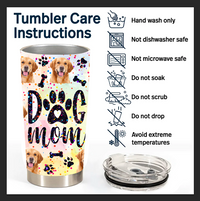 Thumbnail for Glitter Dog Mom With Photos Tumbler, Dog Lover Gift YHN-YEN