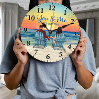 Thumbnail for Personalized You & Me We Got This Couple Wooden Clock, Anniversary Gift For Couple