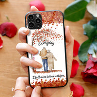 Thumbnail for God Knew My Heart Needed You Personalized Old Couple Glass Phone Case Dung-Yen