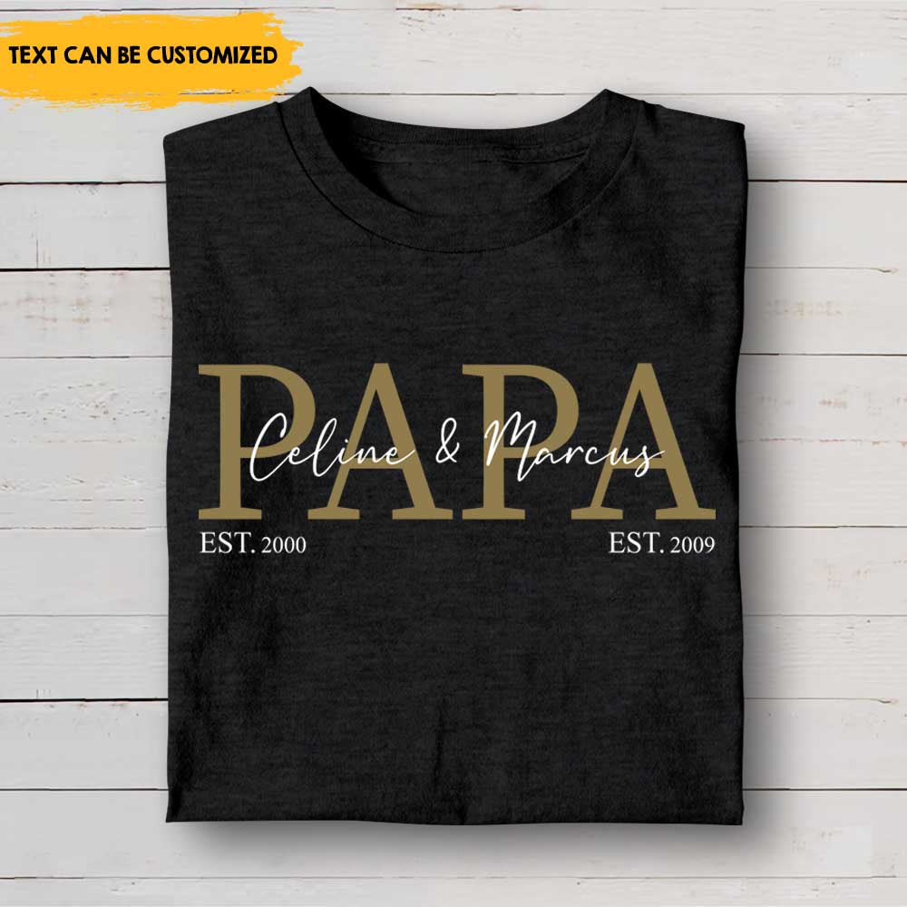 Papa - Personalized T-shirt