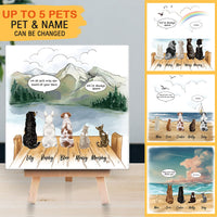 Thumbnail for Pet Memorial Square Mountain Stone Album - Dog Cat Loss Gifts - Jonxifon