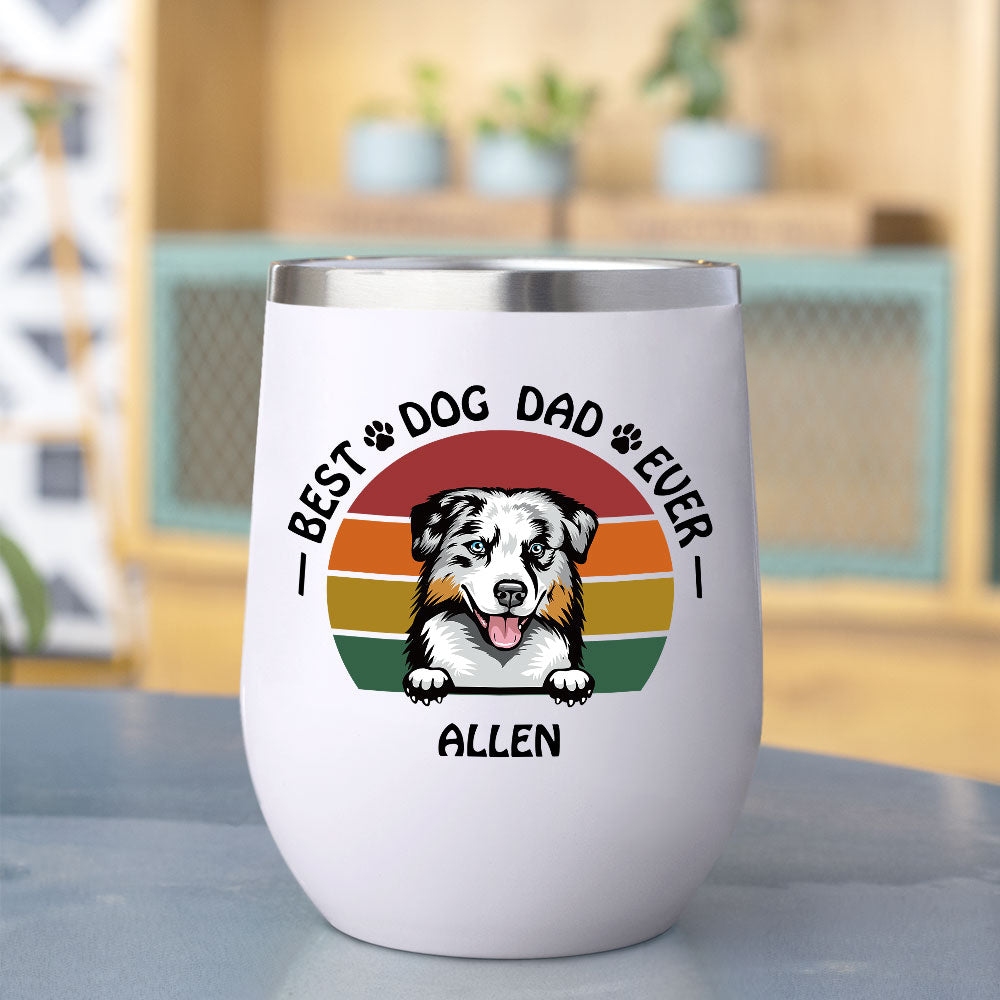 Best Dog Dad Ever 12oz Tumbler, Gift For Dog Lovers - Jonxifon