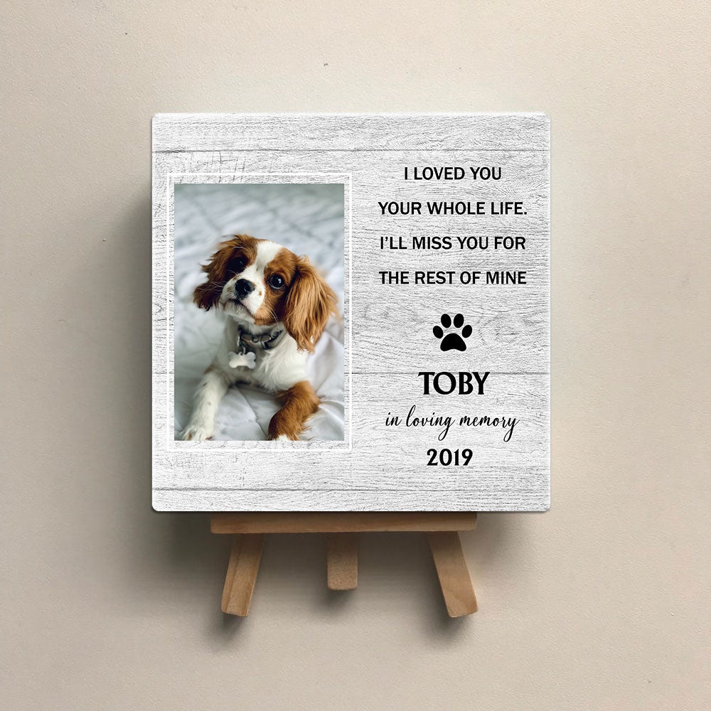 Personalized Pet Memorial Square Stone Album-Dog Cat Loss Gifts-Pet Bereavement Gift-Best Friends Are Never Forgotten - Jonxifon