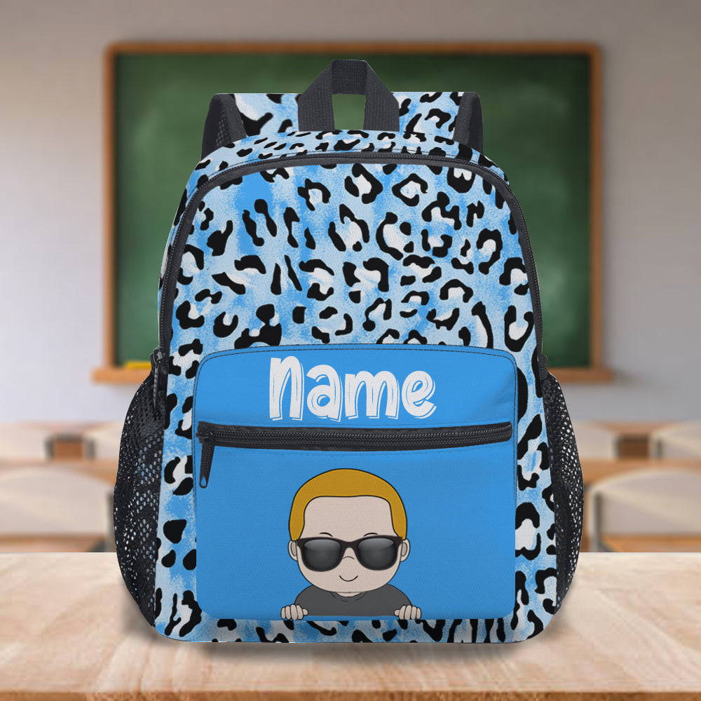 Custom Cheetah Pattern Kids Backpack, Back to School Gift