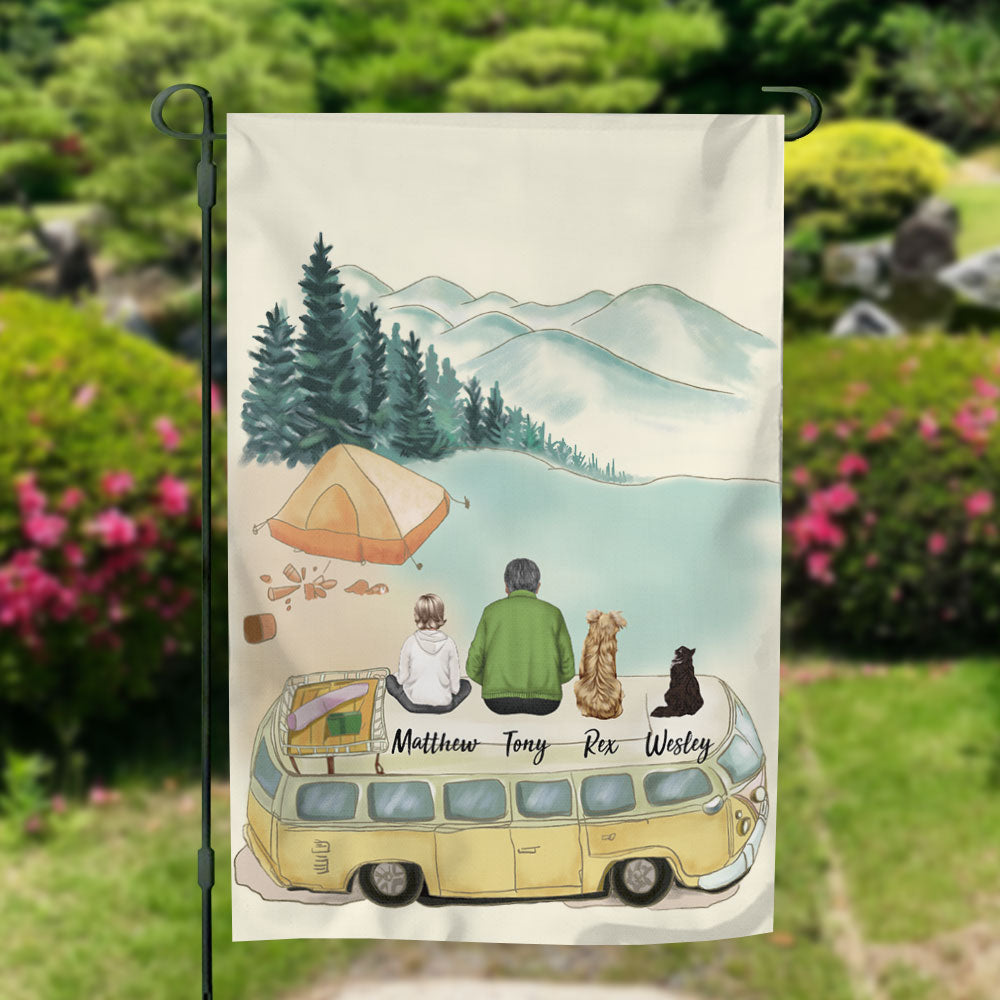 Personalized Family Flag Gifts For The Whole Family - Camping - Jonxifon