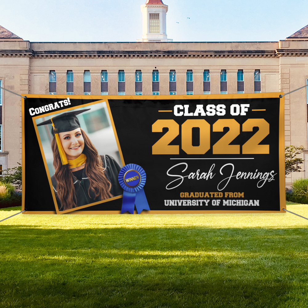 Congrats Class Of 2022 Upload Photo Graduation Banner