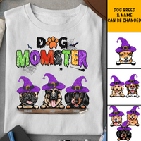 Thumbnail for Dog Momster Dog Halloween T-shirt, Dog Mom Gift