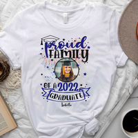 Thumbnail for Proud Family Of A 2022 Graduate - Personalized T-Shirt, Gift For Graduation Day