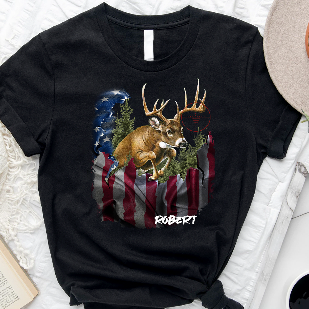 My Country My Life Hunting Personalized T-Shirt - For Hunting Lover For Hobbies For Wilderness Hobbies