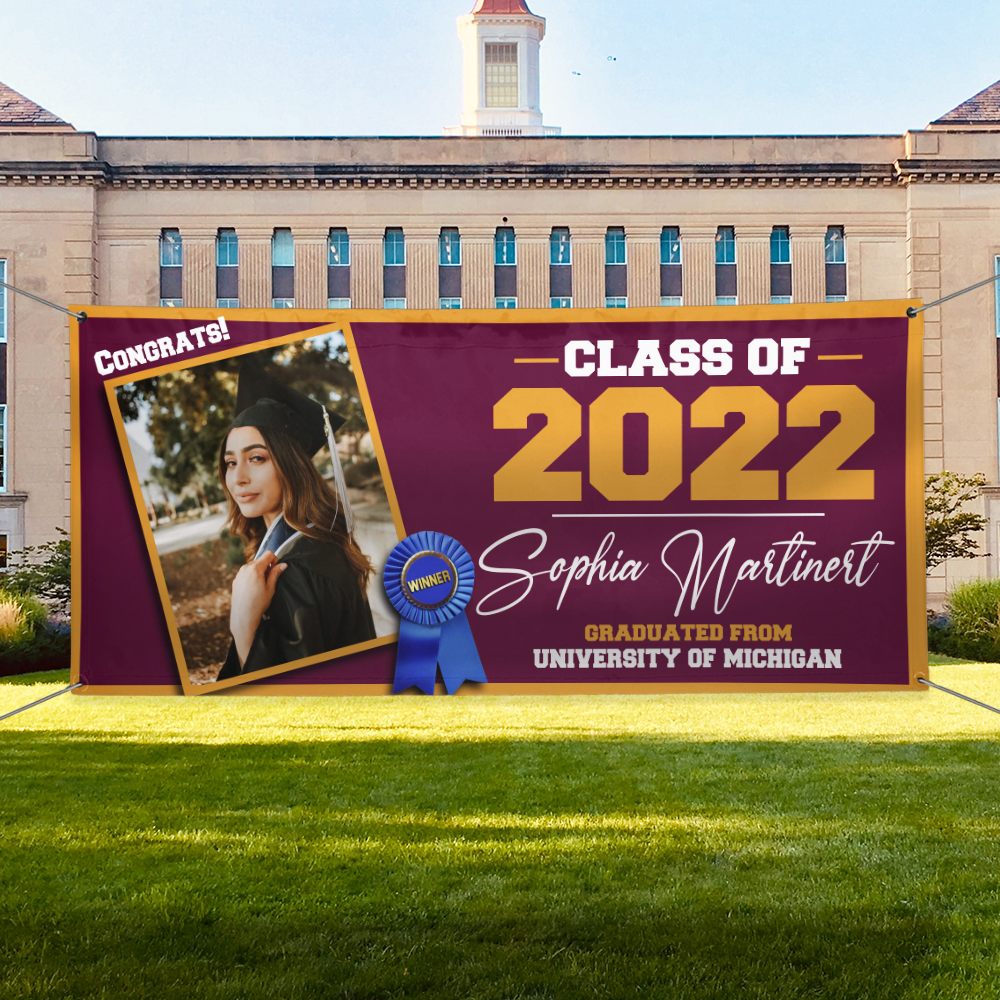 Congrats Class Of 2022 Upload Photo Graduation Banner