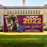 Thumbnail for Congrats Class Of 2022 Upload Photo Graduation Banner