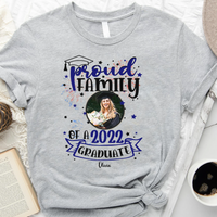 Thumbnail for Proud Family Of A 2022 Graduate - Personalized T-Shirt, Gift For Graduation Day