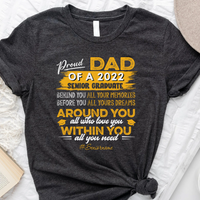 Thumbnail for Personalized Proud Mom Of A 2022 Senior Graduate Shirt