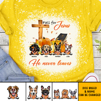 Thumbnail for Fall For Jesus Dog Pumpkin 3D Bleach Shirt, DIY Pet Gift JonxiFon