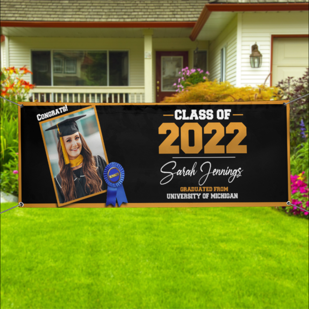 Congrats Class Of 2022 Upload Photo Graduation Banner