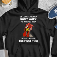 Thumbnail for Women Get It Right The First Time Chicken - Gift For Chicken Lover For Farm Lover For Animal Lover T Shirt Black