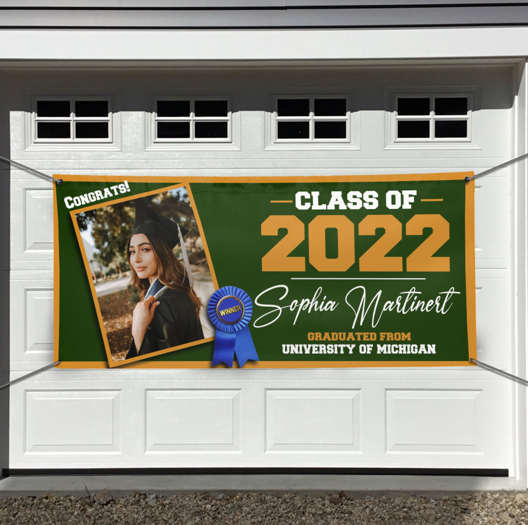 Congrats Class Of 2022 Upload Photo Graduation Banner