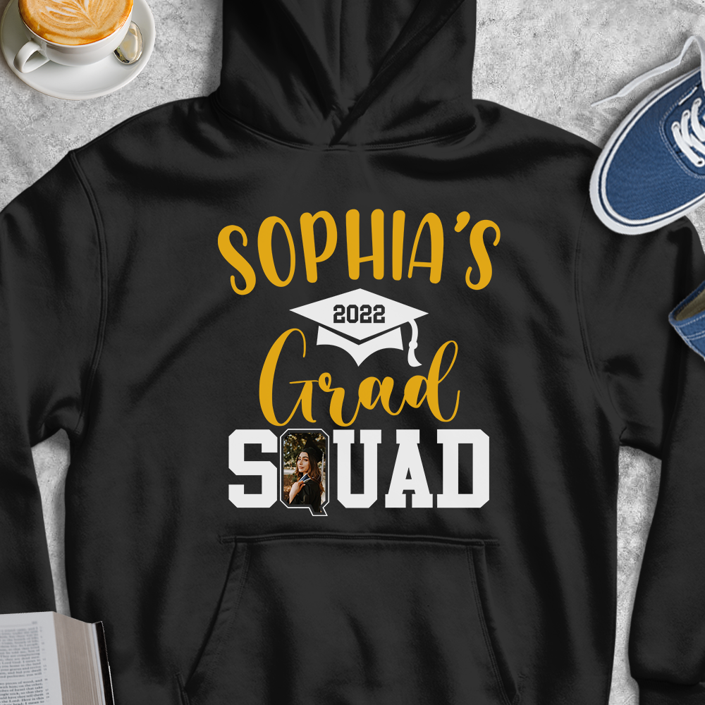 Graduation Squad Personalized T-shirt- Custom Photo Shirt 2022 Grad Gift