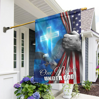 Thumbnail for One Nation Under God American Christian Cross Flag