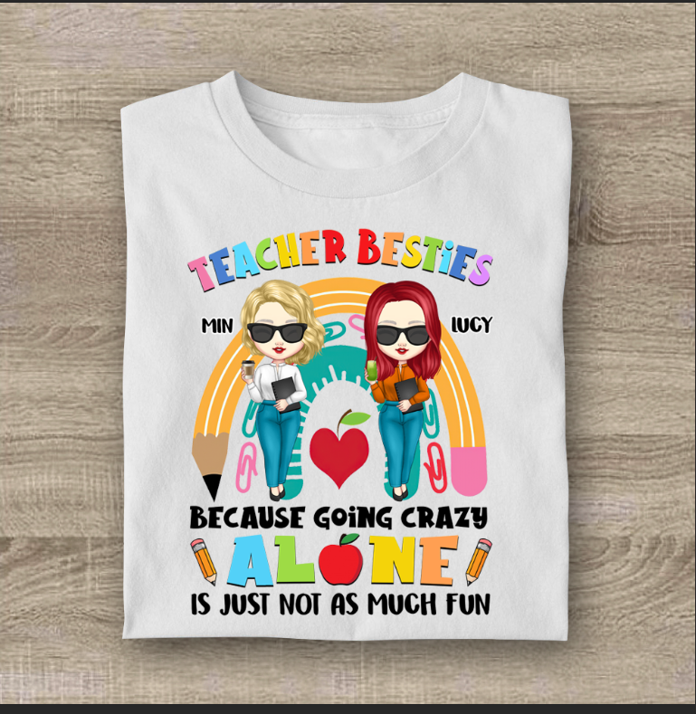 Teacher Besties 2022 Tshirt, Back To School Gift