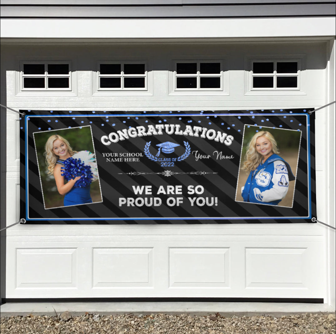 Congratulations Class Of 2022 Graduation Banner, Graduation Gift