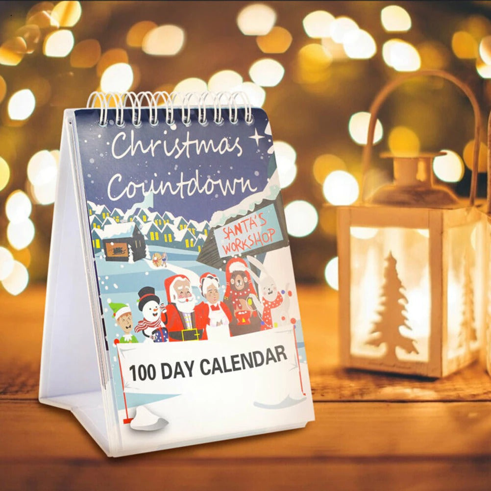 100 Day Christmas Countdown Calendar Tabletop Ornament 2022 JonxiFon