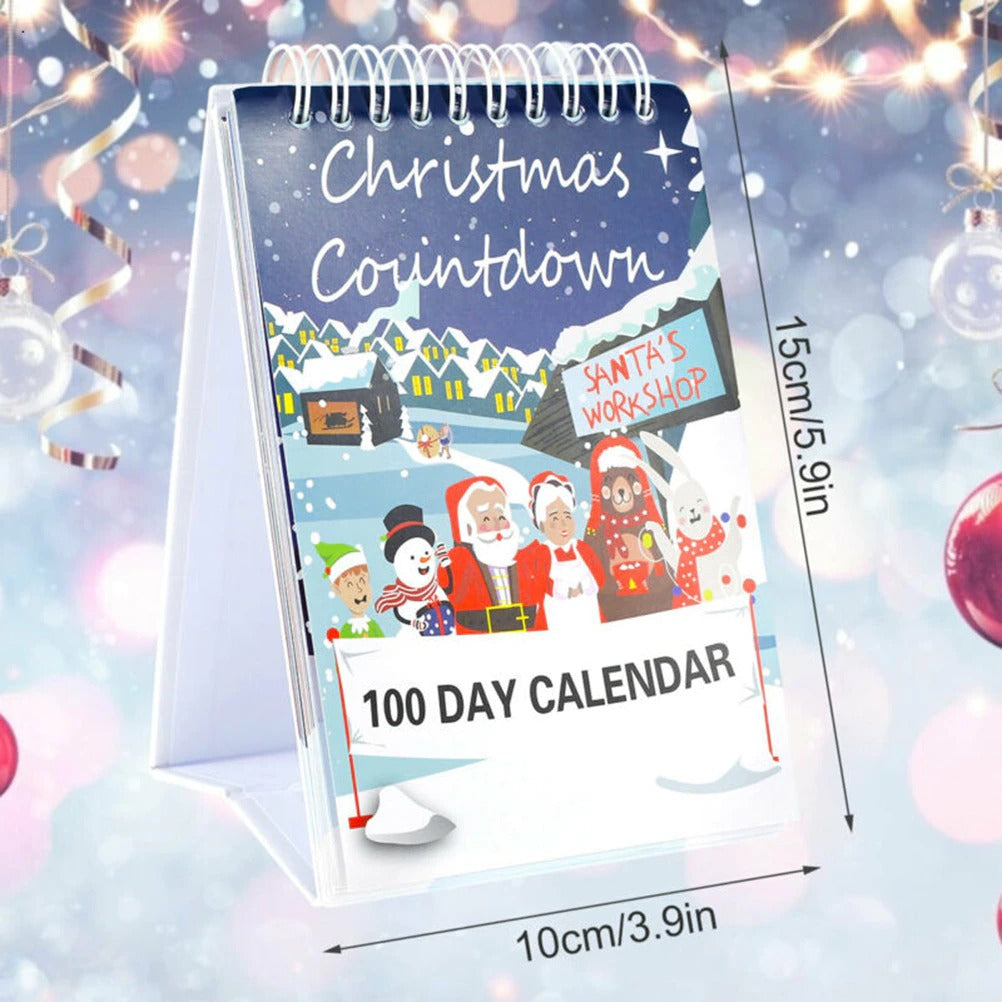 100 Day Christmas Countdown Calendar Tabletop Ornament 2022 JonxiFon