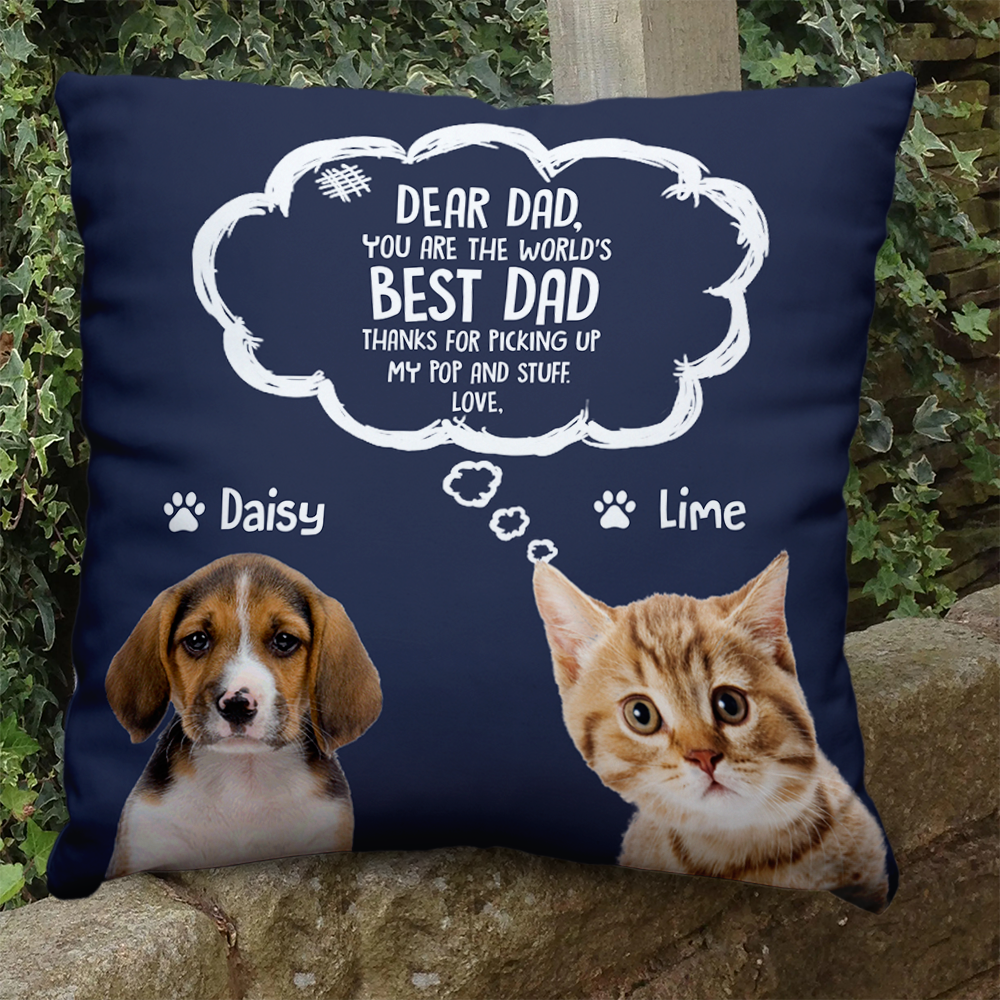 Personalized Custom Face Dog Cat Pillow, Gift For Pet Lovers