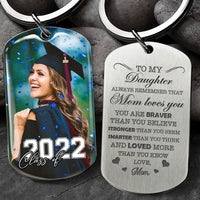 Thumbnail for You're Braver Than You Believe Graduation Metal Keychain, Graduation Gift