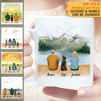 Thumbnail for Personalized Family Mug Gifts For The Whole Family - Beach & Wooden Dock - Jonxifon