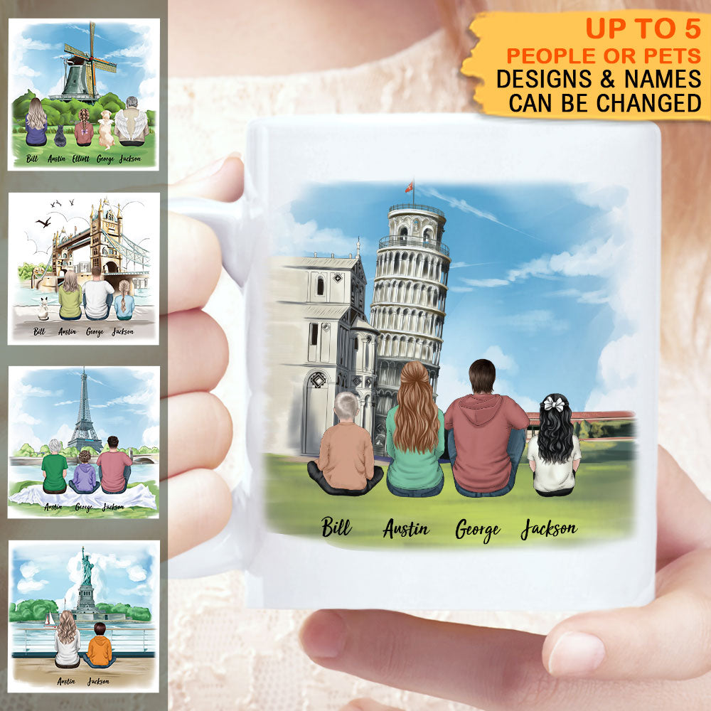 Statue of liberty & Eiffel Tower Mug For The Whole Family  Gift - Jonxifon