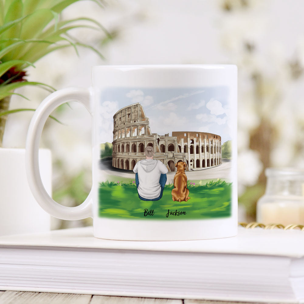 Statue of liberty & Eiffel Tower Mug For The Whole Family  Gift - Jonxifon