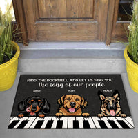 Thumbnail for Ring The Doorbell Custom Doormat, DIY Gift For Dog Lovers CT-YEN