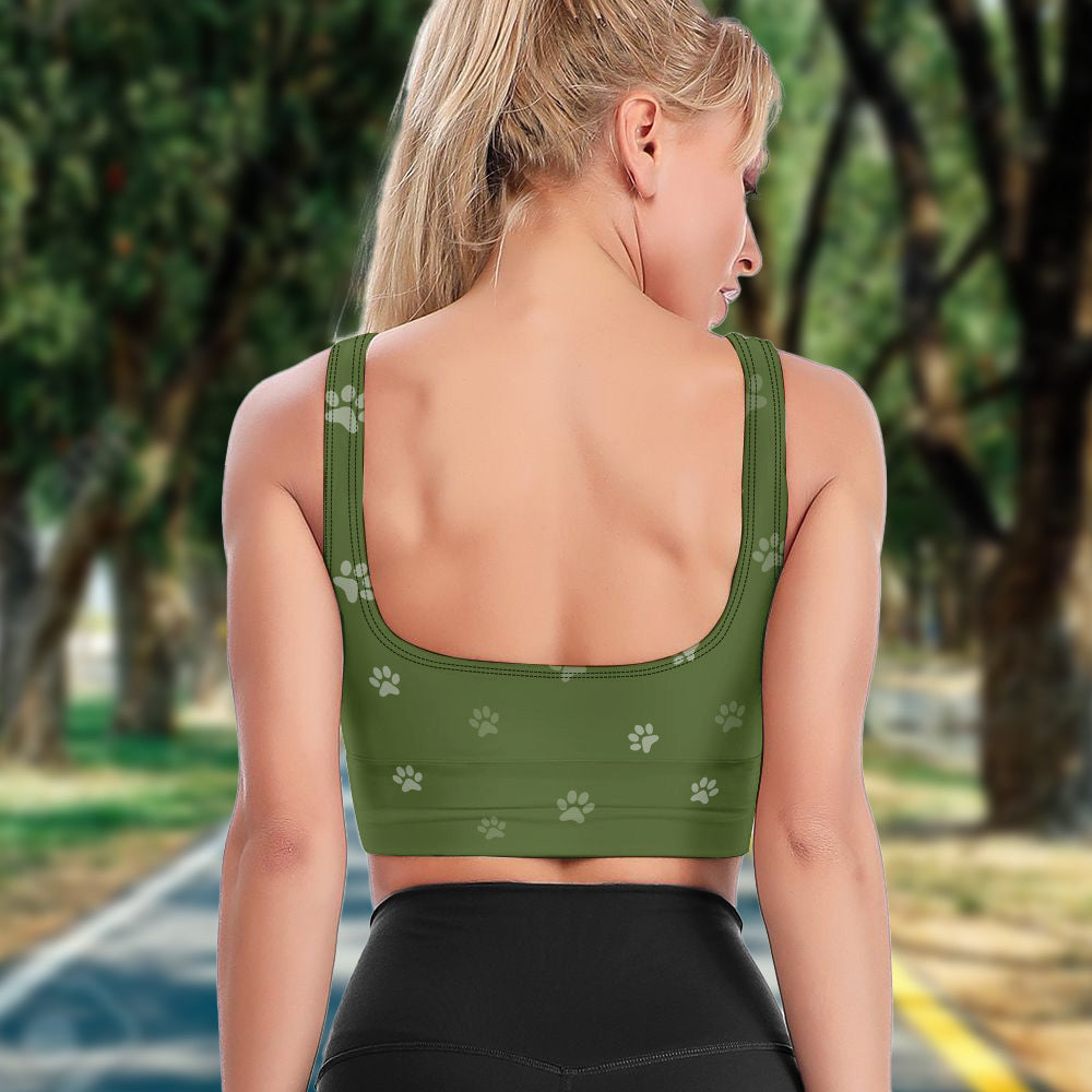 Personalized Double Trouble Dog Cat Mom Sport Bra, Yoga Vest JonxiFon